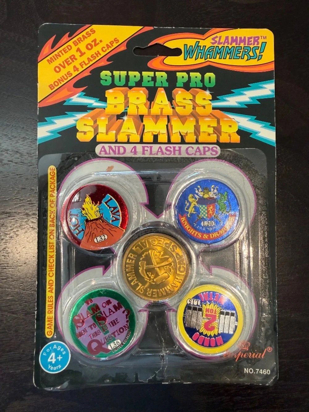 🥇 Vintage 1994 Slammer Whammers Super Pro Brass Slammer – Factory Sealed! 🥇